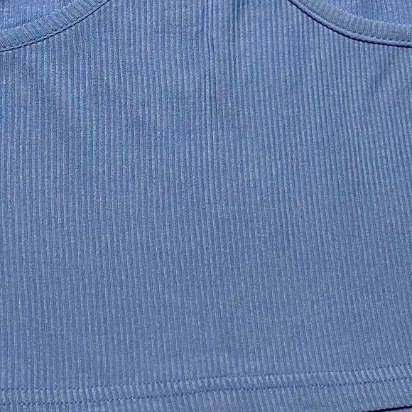 Blue Halter Neck Cropped Camisole by SHEIN with adjustable straps - Picture 3 of 3